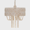 12.5"H Jeweled Blossoms Hanging Lamp