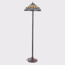 62.25" H Margriet Stained Glass Dome Shade Candlestick Base Floor Lamp