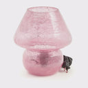 8.75" H Betsy Mushroom Pink Glass Accent Lamp