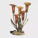 20"H Hand Blown Glass 5 Calla Lily Uplight Accent Lamp