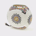 9.5" H Juliette Multicolor Globe Shade Mosaic Glass Accent Lamp