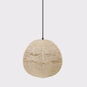 19" W Estelle Bohemian Ivory Jute Globe Shade Pendant