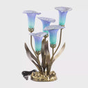 20"H Hand Blown Glass 5 Calla Lily Uplight Accent Lamp