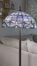 64"H Stained Glass Allistar Floor Lamp