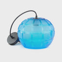 11.75" W Curtis Modern Blue Hand Blown Glass Globe Shade Pendant Light