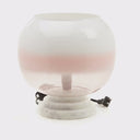 13' H Emily White and Pink Ombre Stacked Base Globe Shade Accent Lamp - River of Goods