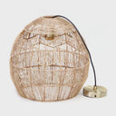 Charlotte Metal and Woven Hemp Rope Hanging Pendant Light