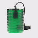 5" W Elowen Mid-Century Modern Green Cylinder Hand Blown Glass Shade Pendant Light