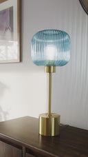 21"H Eagan Globe Shade Table Lamp