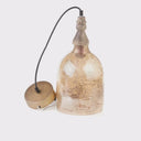 7" Regan Champagne Glass Pendant Light