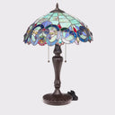 24.5" H Marlowe Multicolor Tiffany-Style Stained Glass Table Lamp