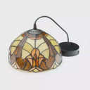 10" W Halston Traditional Amber Dome Shade Pendant Light