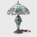 20"H Tiffany Style Magna Carta Stained Glass Double Lit Table Lamp