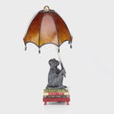 21.75"H Intellectual Monkey Table Lamp