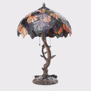 24.5"H Stained Glass Marvel Maple Table Lamp with Tree Trunk Base