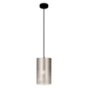 Fatima 8"W Silver Cutout Drum Pendant Light