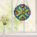 12"H Stained Glass Halston Window Panel