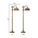59" H Parisian Tiffany Stained Glass Umbrella Shade Floor Lamp