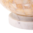 6.75" H Naomi Cream Mosaic Globe Shade Stacked Accent Lamp