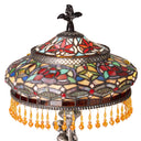 24" H Parisian Antique Silver Bell Shade Novelty Table Lamp