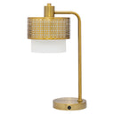 19.5"H Xander Gold Drum Shade Table Lamp