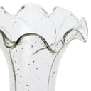 6"H Hand Blown Clear Glass with Gold Flecks Replacement Lily Shade