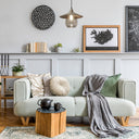 11.8" W 1-Light Charley Glass and Metal Pendant