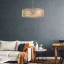 23.5"W Bryar Brass and Crystal 3-Light Chandelier