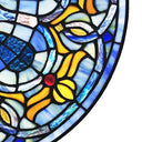 19.5"H Chartres Cathedral Stained Glass Window Panel