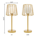 19.75"H Lucai Caged Globe Shade Table Lamp Silver or Gold