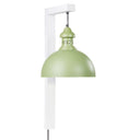 28.5" H Gwen Industrial Indoor Plug In Wall Sconce with Dome Shaped Shade