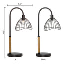 20.5"H Candlestick Base Dome Shade Table Lamp