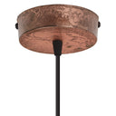 8" W Urban Copper Globe Shade Pendant Light