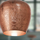 8" W Urban Copper Globe Shade Pendant Light