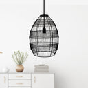 18.5"H Woven Modern Cage Oversized 1-Light Pendant