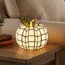 9"H Patch the Pumpkin Stained Glass Accent Lamp