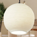 9.5" W Scarlett Modern White Blown Glass Globe Shade Pendant Light