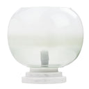 13' H Emily White and Green Ombre Stacked Base Globe Shade Accent Lamp - River of Goods