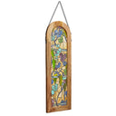 36" H Fruitful Grapevine Stained Glass Window Panel