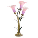 23.5"H Hand Blown Glass 3 Calla Lily Uplight Accent Lamp