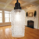 4.75" W 1-Light Haute Glass and Metal Pendant