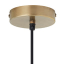 7.5" W Beachy White and Tan Dome Shade Rattan Pendant