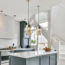 6.8'' W 1-Light Andrea Metal and Glass Pendant