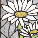 11.25" H Tiffany-Style Daisy Stained Glass Window Panel