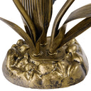 21.75"H Hand Blown Mercury Glass 3 Lily Uplight Accent Lamp