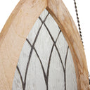 36" H Victorian Cathedral-Style Clear Glass Window Panel