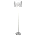 62.75"H Lucai Caged Globe Shade Floor Lamp Silver or Gold