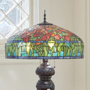 33.25" H Tulip Tiffany-Style Stained Glass Table Lamp