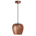 8" W Urban Copper Globe Shade Pendant Light