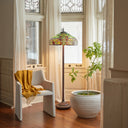 65"H Hampstead Tiffany Style Stained Glass Floor Lamp